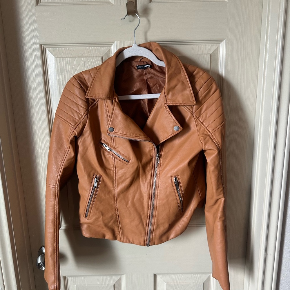 Women's Tan Leather Jacket